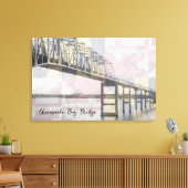 Chesapeake Bay Bridge Maryland Vlag Canvas (Insitu (Woonkamer))