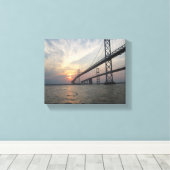 Chesapeake Bay Bridge Sunset canvas Afdruk (Insitu (Houten vloer))