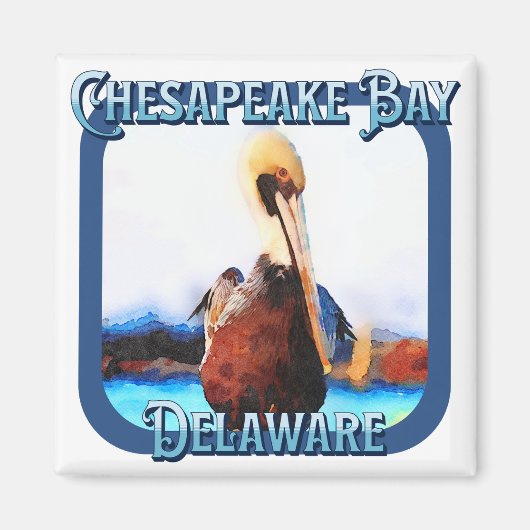 Chesapeake Bay, Delaware Magneet (Voorkant)