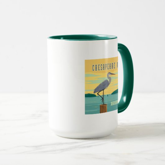 Chesapeake Bay grootste estuarium in Noord-Amerika Mok (Voorkant rechts)