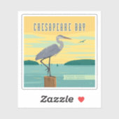 Chesapeake Bay grootste estuarium in Noord-Amerika Sticker (Vel)