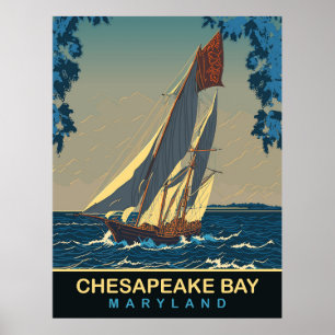 Chesapeake Bay, Maryland, reizen Poster