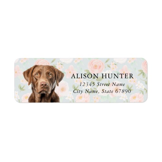 Chesapeake Bay Retriever Adreslabels Etiket (Voorkant)