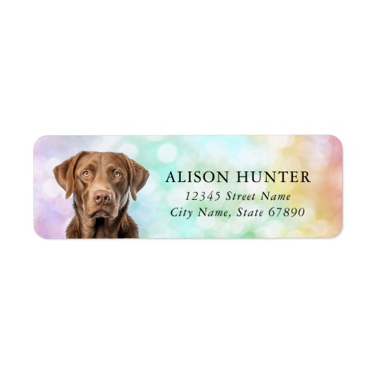 Chesapeake Bay Retriever Adreslabels Etiket (Voorkant)