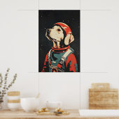 Chesapeake Bay Retriever Astronaut Poster (Cuisine)