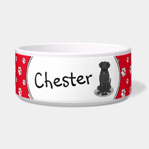 Chesapeake Bay Retriever (blk) Paw print Dog Bowl Voerbakje