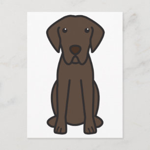 Chesapeake Bay Retriever Dog Cartoon Briefkaart