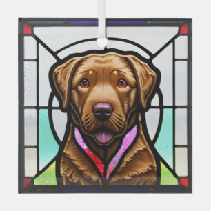 Chesapeake Bay Retriever "Glas in lood" Glas Ornament