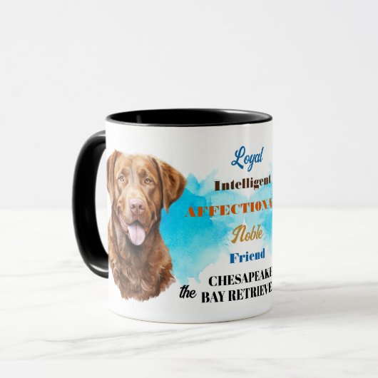 Chesapeake Bay Retriever Hond Loyale Vriend Mok (Voorkant links)