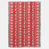 Chesapeake Bay Retriever Hond Silhouetten Kerstmis Deken (Voorkant Verticaal)