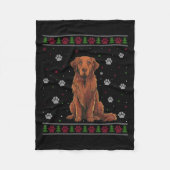 Chesapeake Bay Retriever Kersttrui Huisdier Hond Fleece Deken (Voorkant)