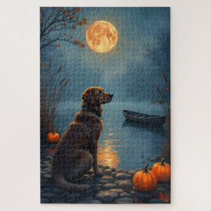 Chesapeake Bay Retriever Merenoever Halloween Kuns Legpuzzel