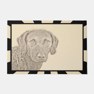 Chesapeake Bay Retriever originele hondkunst schil Deurmat