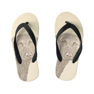 Chesapeake Bay Retriever originele hondkunst schil Kinder Teenslippers