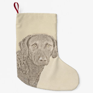 Chesapeake Bay Retriever originele hondkunst schil Kleine Kerstsok