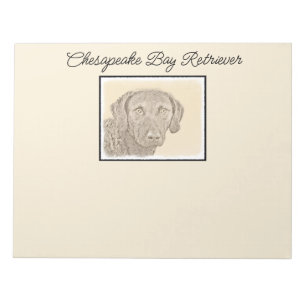 Chesapeake Bay Retriever originele hondkunst schil Notitieblok