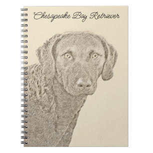 Chesapeake Bay Retriever originele hondkunst schil Notitieboek