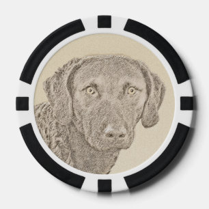 Chesapeake Bay Retriever originele hondkunst schil Poker Chips