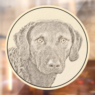 Chesapeake Bay Retriever originele hondkunst schil Raamsticker