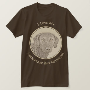 Chesapeake Bay Retriever originele hondkunst schil T-shirt