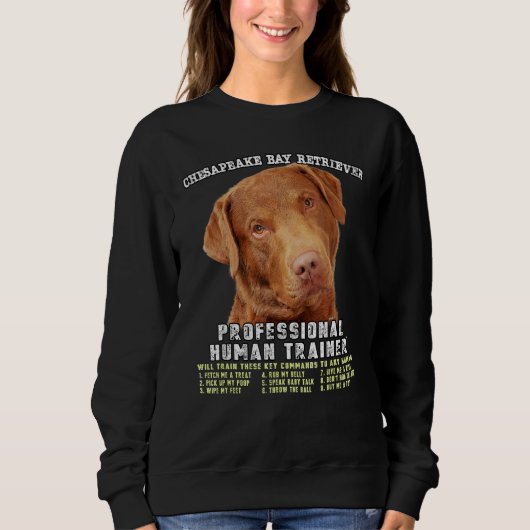Chesapeake Bay Retriever Professional Human Traine Trui (Voorkant)