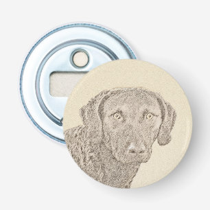 Chesapeake Bay Retriever schilderende originele do Button Flesopener