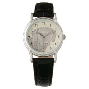 Chesapeake Bay Retriever Schilderij Originele Hond Horloge