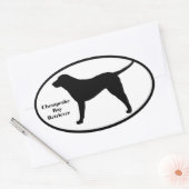 Chesapeake Bay Retriever SIlhouette Ovale Sticker (Envelop)