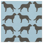 Chesapeake Bay Retriever Silhouettes Chessies Stof (Close Up)