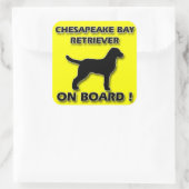 Chesapeake Bay Retriever-sticker Vierkante Sticker (Tas)