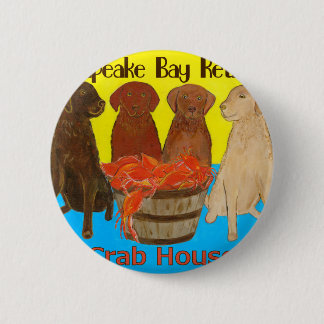 Chesapeake Bay Retriver Crabhouse Ronde Button 5,7 Cm
