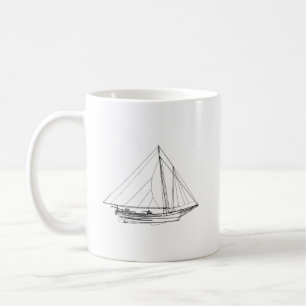 Chesapeake Bay Skipjack Sailboot Koffiemok