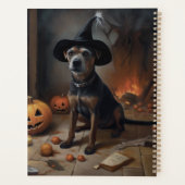 Chesapeake Bay Terrier Citrouille Halloween effray (Dos)