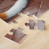 Chesapeake Bay Terrier Fireplace Christmas Lights Legpuzzel (Zijkant)