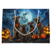 Chesapeake Bay Terrier Halloween Spooky Groot Cadeauzakje (Voorkant)