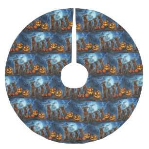 Chesapeake Bay Terrier Halloween Spooky Kerstboom Rok