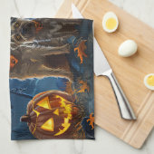 Chesapeake Bay Terrier Halloween Spooky Theedoek (Quarter Fold)