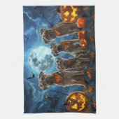Chesapeake Bay Terrier Halloween Spooky Theedoek (Verticaal)
