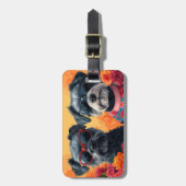 Chesapeake Bay Terrier Hart Rozen Valentijnsdag Bagagelabel (Voorkant verticaal)