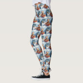 Chesapeake Bay Terrier Hond in Sledge Kerstmis Leggings (Links)