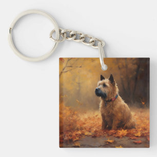 Chesapeake Bay Terrier in herfstblad Sleutelhanger