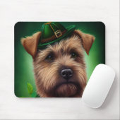 Chesapeake Bay Terrier in St. Patrick's Day Dress Muismat (Met muis)