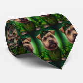 Chesapeake Bay Terrier in St. Patrick's Day Dress Stropdas (Opgerold)