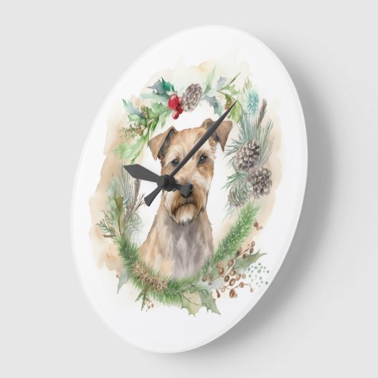 Chesapeake Bay Terrier Kerstkrans feestelijk Grote Klok (Hoek)
