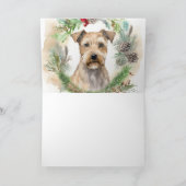 Chesapeake Bay Terrier Kerstkrans feestelijk Kaart (Binnen)