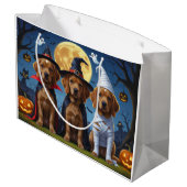 Chesapeake Bay Terrier Pompoen Halloween Grappig Groot Cadeauzakje (Achterkant Gekanteld)