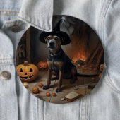 Chesapeake Bay Terrier Pompoenen Halloween Griezel Ronde Button 6,0 Cm (In situ)