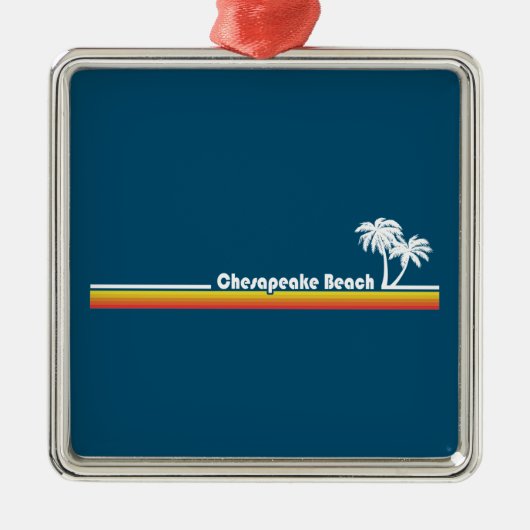 Chesapeake Beach Maryland Metalen Ornament (Voorkant)