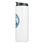 Chesapeake Beach Maryland Palmboom Vogels Thermosbeker (Geroteerd rechts)