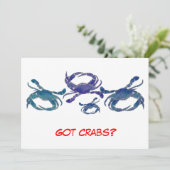 Chesapeake Blue Crabs Kaart (Staand voorkant)